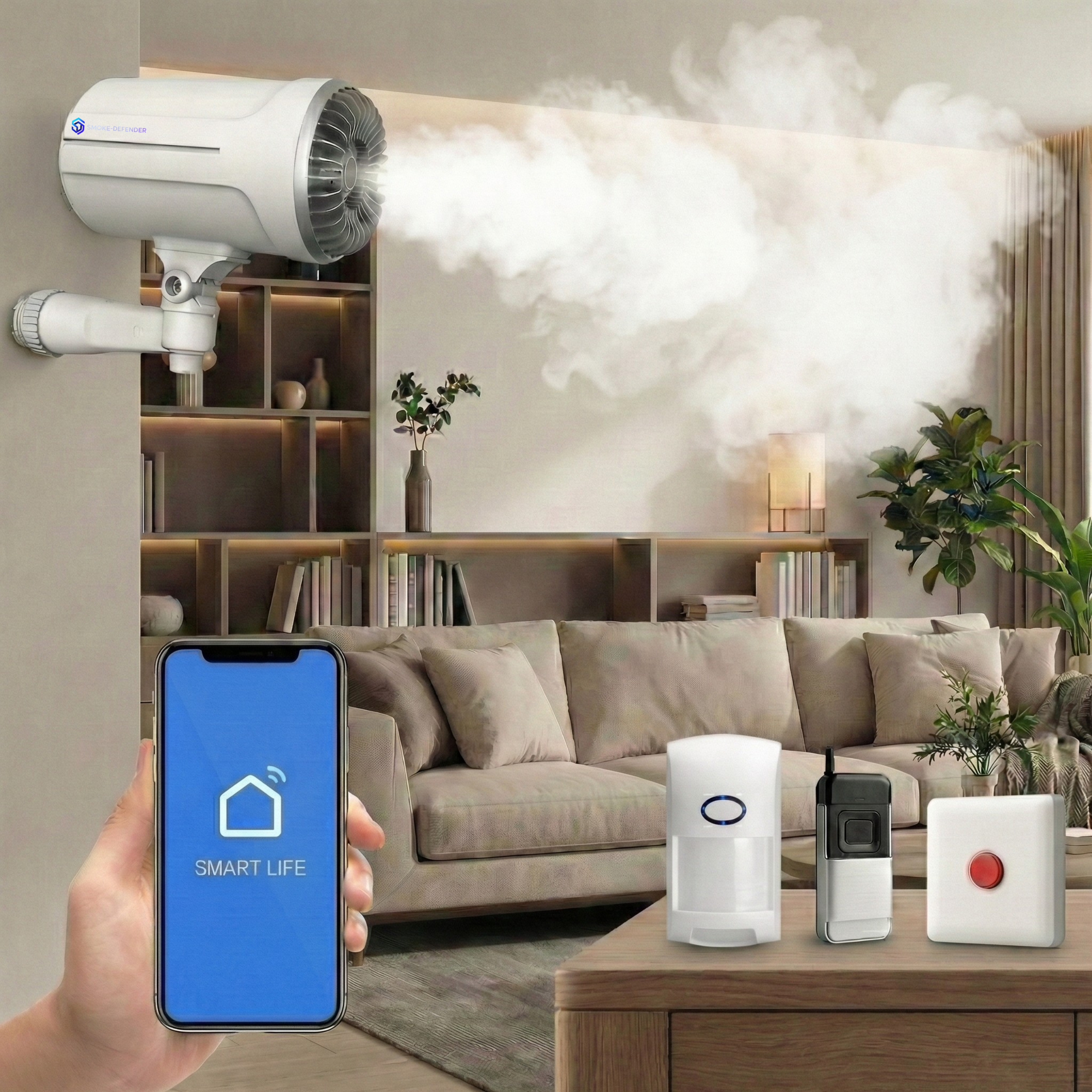 Pack générateur de brouillard avec détecteur de mouvement